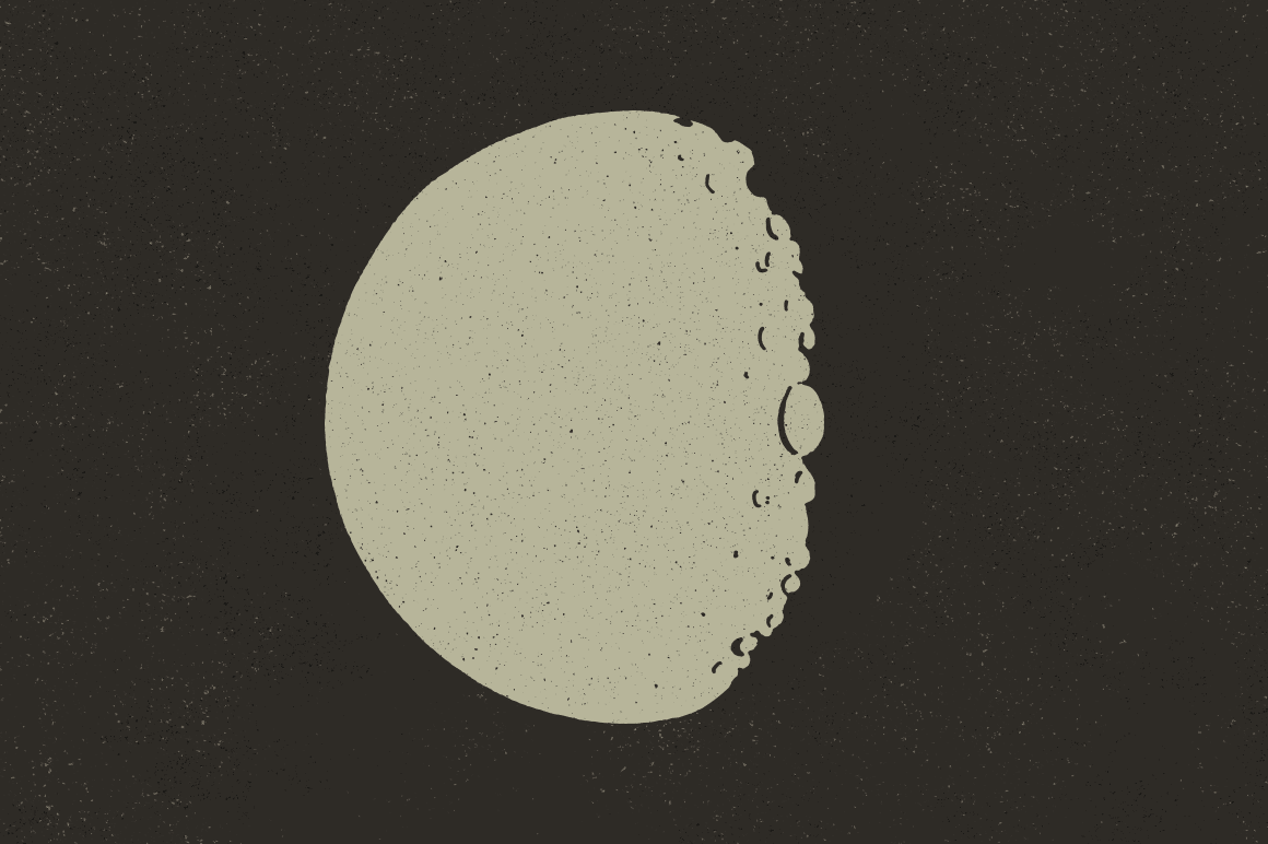 Moon Illustrations – GhostlyPixels